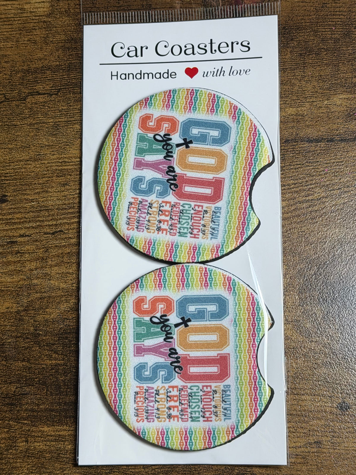 Christian Themed Car Coasters