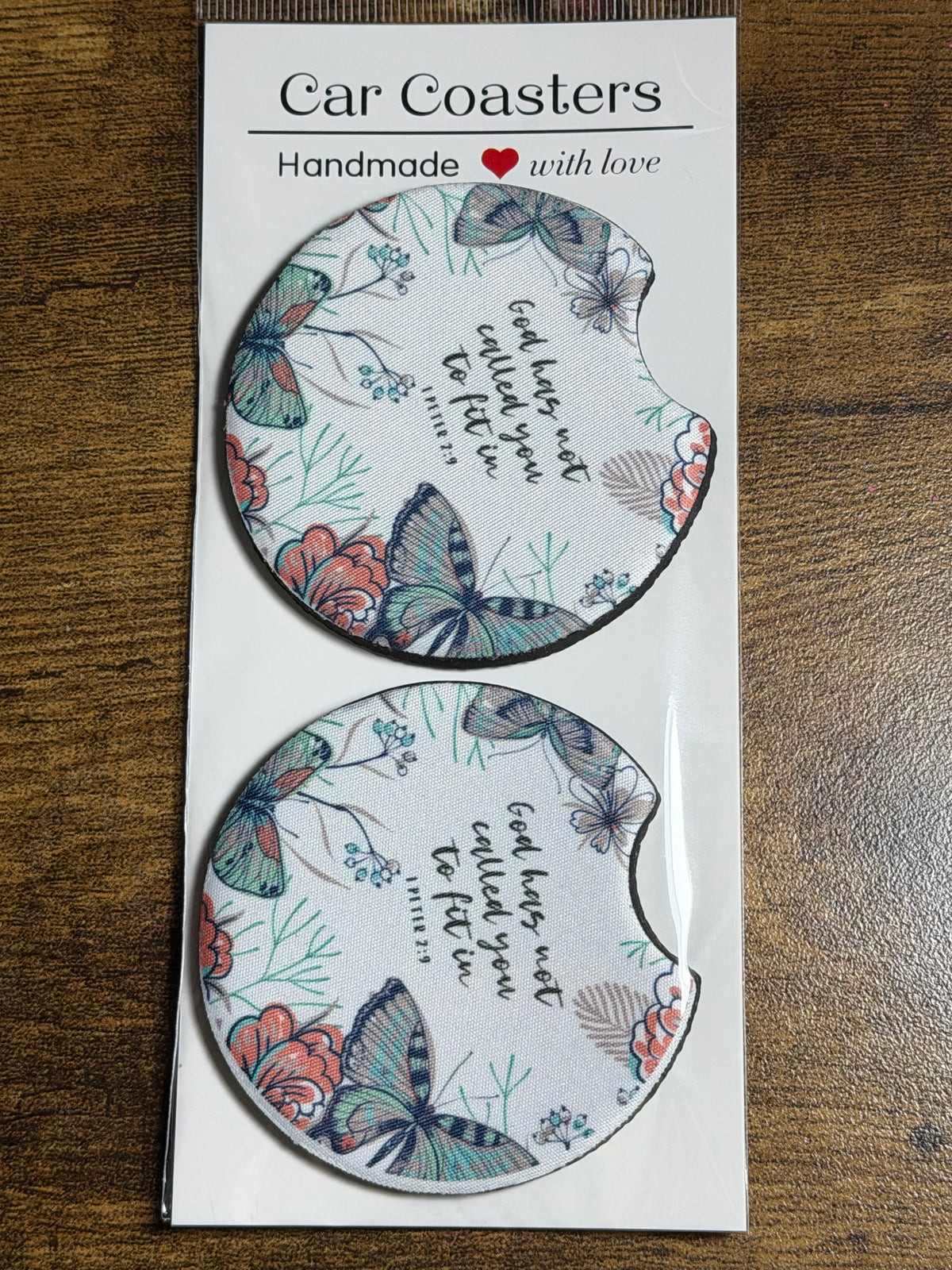 Christian Themed Car Coasters