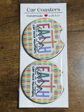 Christian Themed Car Coasters